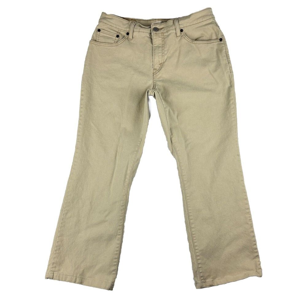 Levi's 550 Womens Jeans Tan Relaxed Bootcut Size 12M